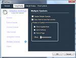 Multi symbols settings