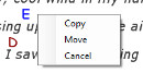 Copy or move a chord