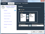 Header settings