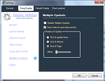 Repeat symbol settings